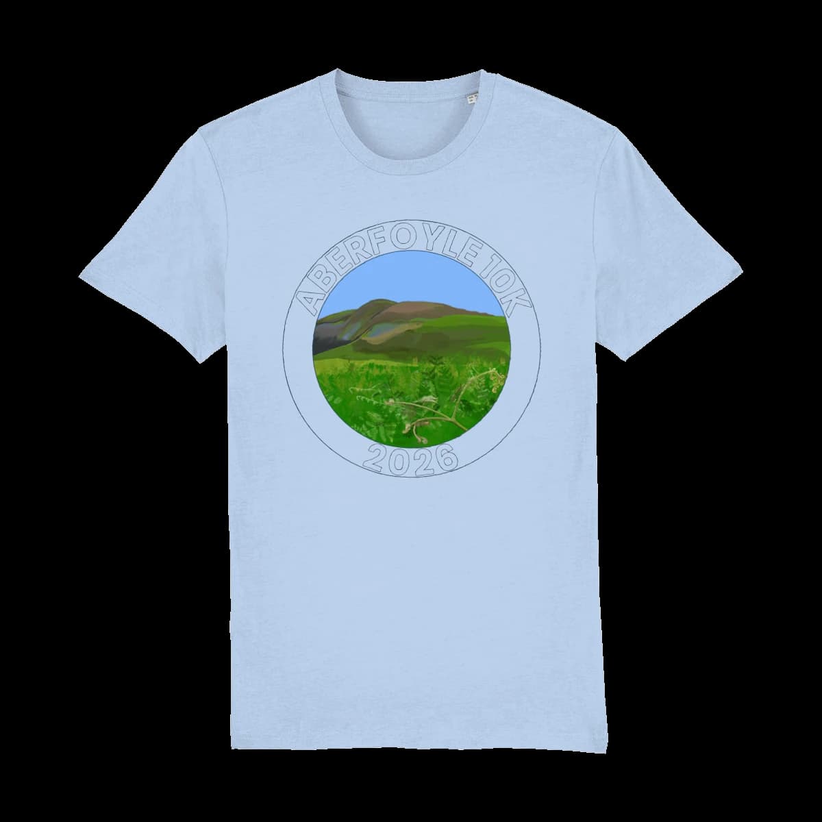 Adult tee — Trossachs Blue Skies front